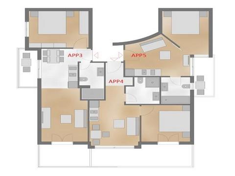 Apartament 1,2,3,4,5 1